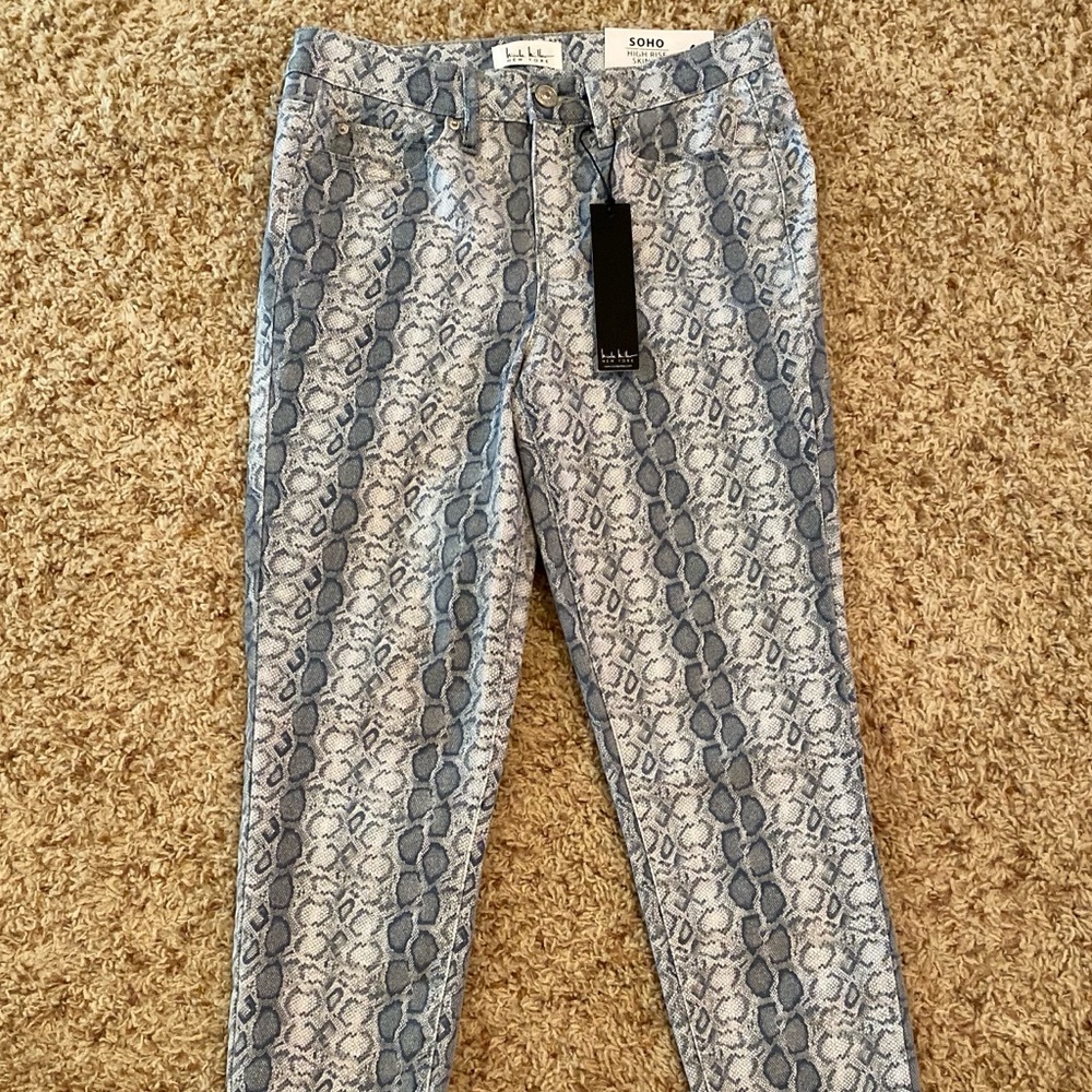 Nicole Miller Soho Skinny Pants Snakeskin Print 4